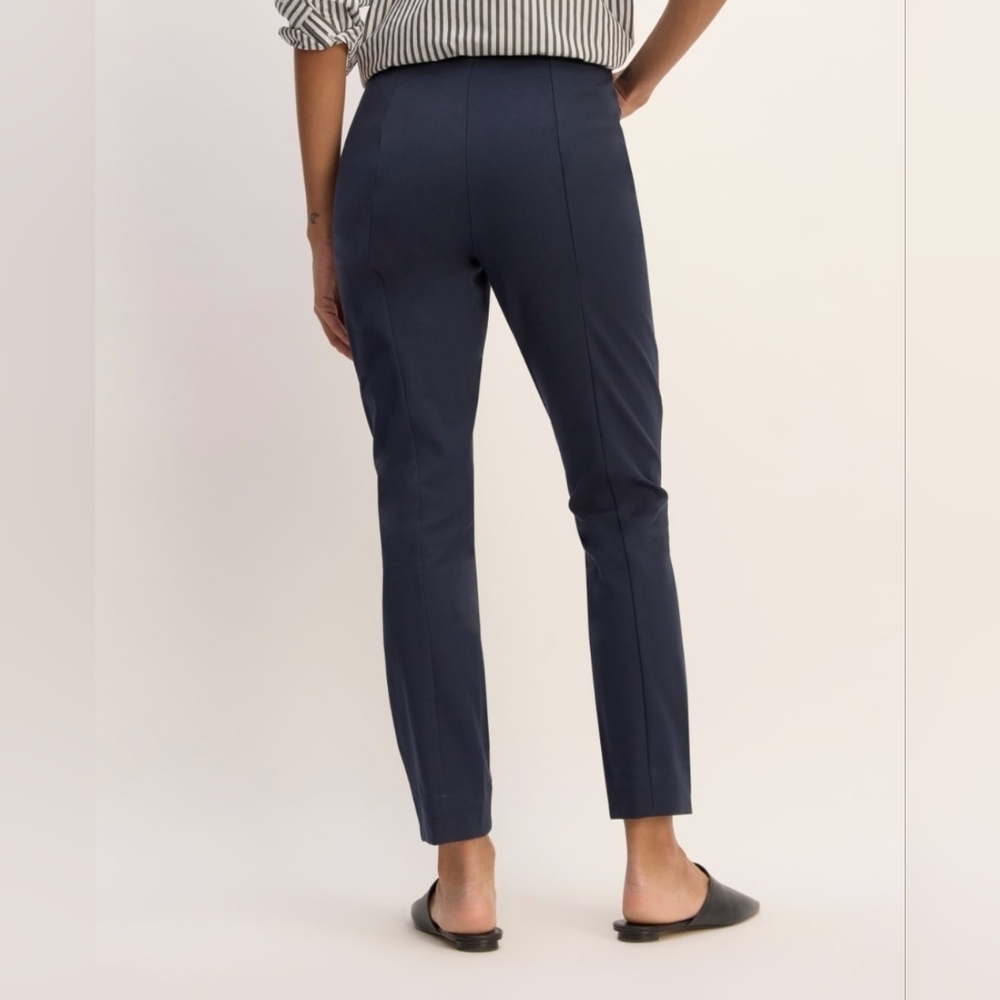 EVERLANE The Bi-Stretch Work Pant | Navy Size 12 - Picture 3 of 13